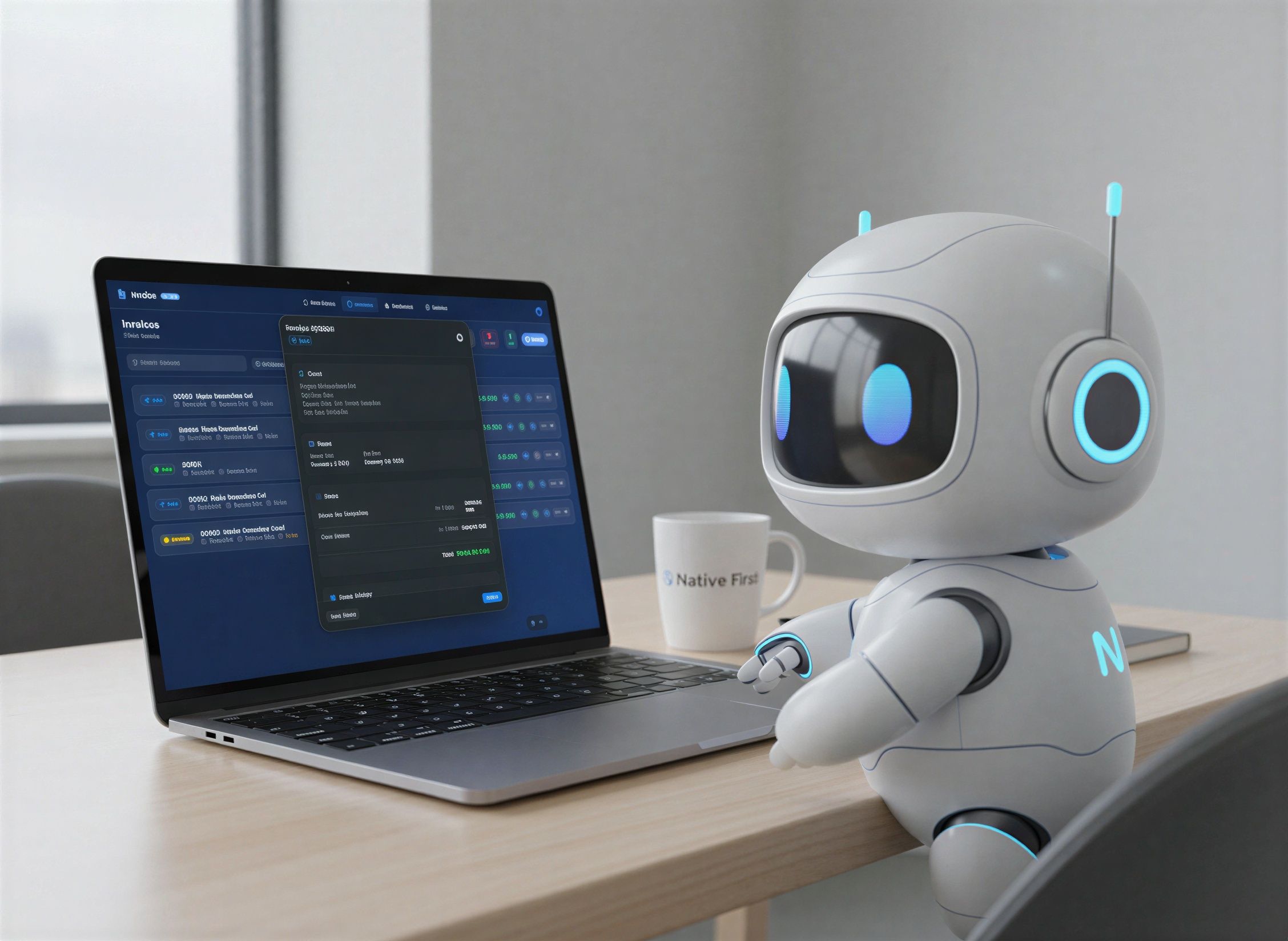 Invoize — invoice list with detail view