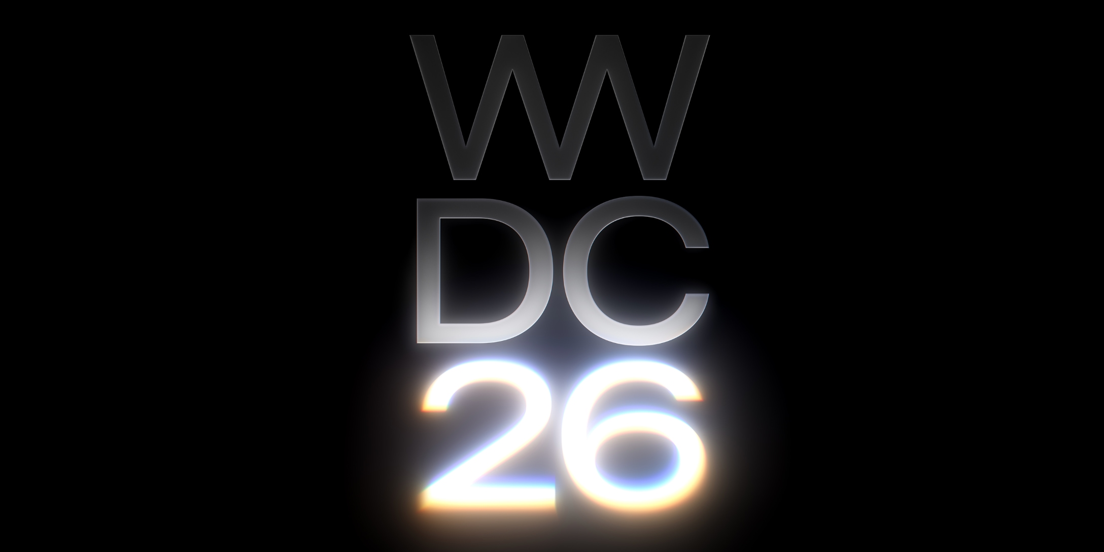 The new Siri interface teased in Apple's WWDC 2026 graphic — a glowing Dynamic Island redesign powered by Google Gemini