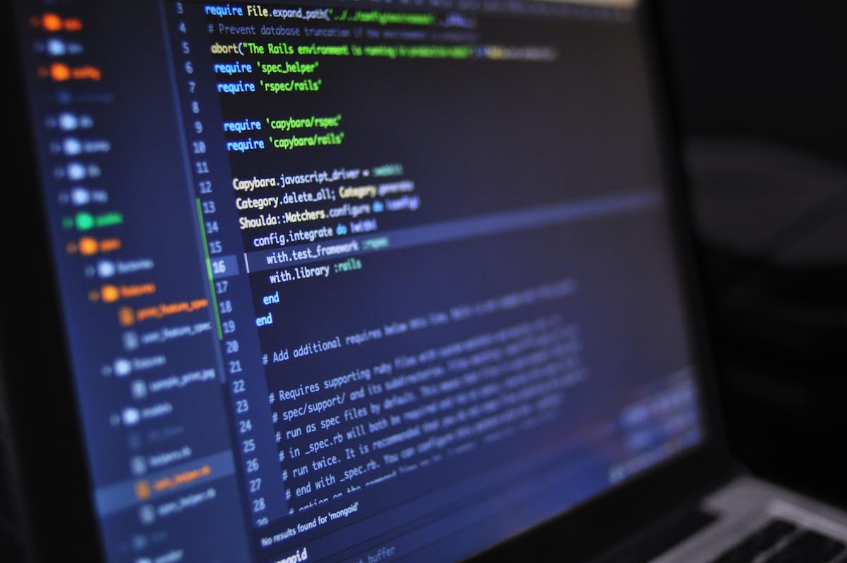Lines of code on a dark screen — the kind of code that's about to get a major AI upgrade when Apple drops its new developer platform at WWDC 2026
