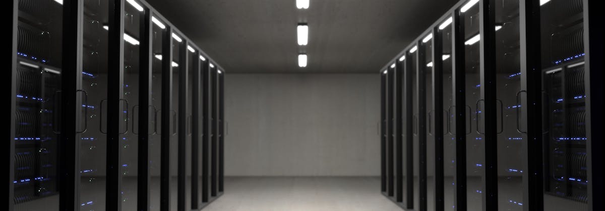 Network cables plugged into a server rack — representing how MCP connects AI tools to developer infrastructure like a universal protocol