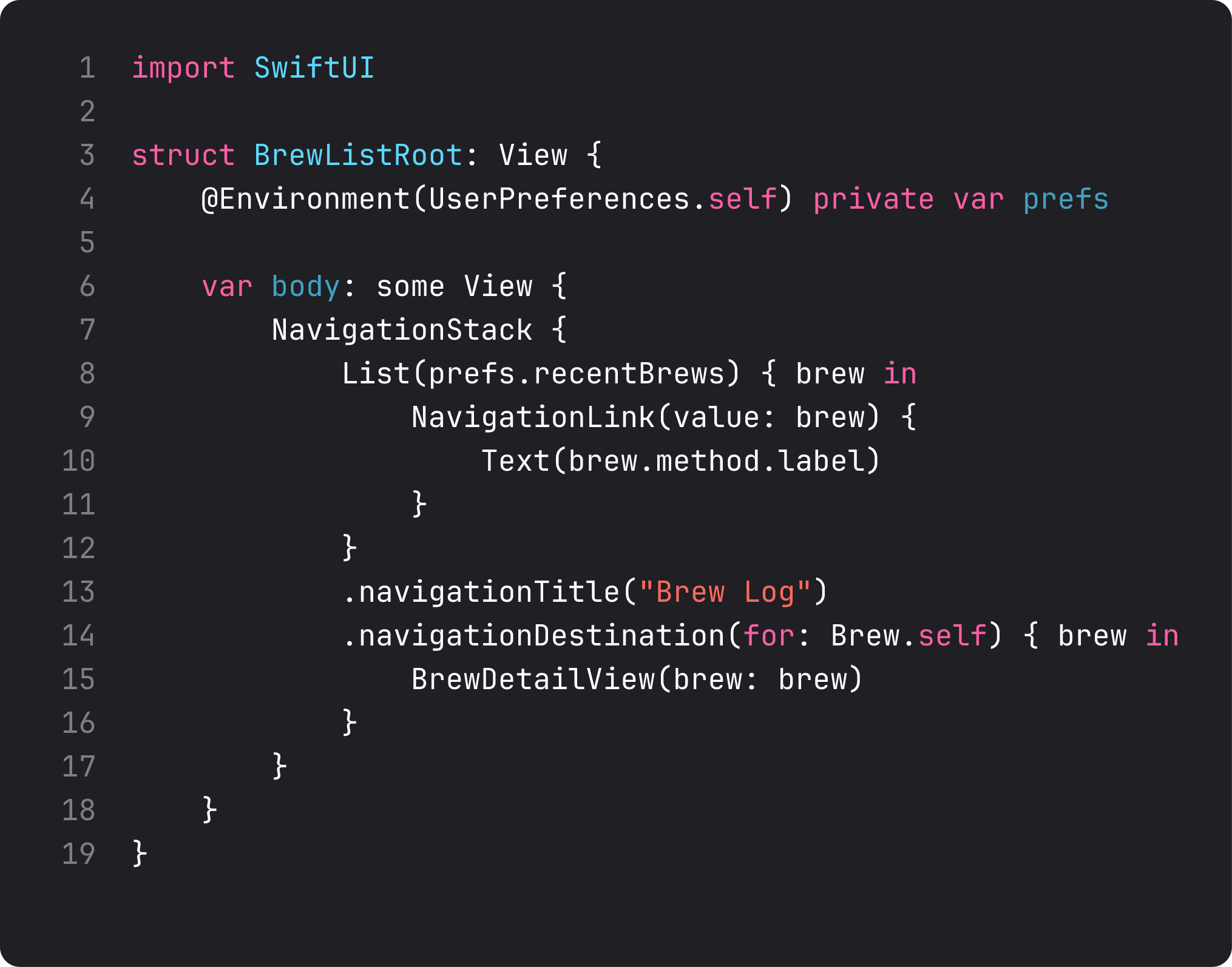 NavigationStack with value-based link and navigationDestination